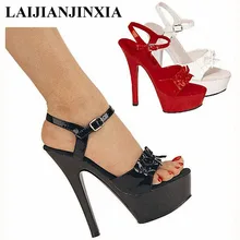 Сексуальная танцевальная обувь laijianjinxia/босоножки на высоком каблуке 15 см танцевальная обувь для ночного клуба обувь для танцев на шесте модельная женская обувь на высоком каблуке H-086