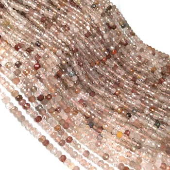 

Wholesale Natural Faceted Stone Loose Beads Citrine Small Beads Charms for Jewelry Making DIY Necklace Bracelet Accessories 3x4