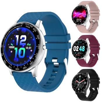 

HOT-Smart Watch Women Men Full Press Fitness Tracker Heart Rate Blood Pressure Smart Clock Smartwatch for IOS Phone