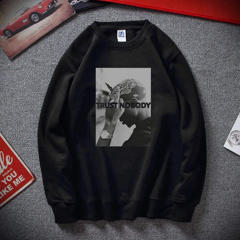 New Winter Moletom Tupac 2 Pac Shakur Trust Nobody Funny Men Women Unisex Hoodie Sweatshirt Top Cotton Fleece Sudadera hombre New Winter Moletom Tupac 2 Pac Shakur Trust Nobody Funny Men Women Unisex Hoodie Sweatshirt Top Cotton Fleece Sudadera hombre