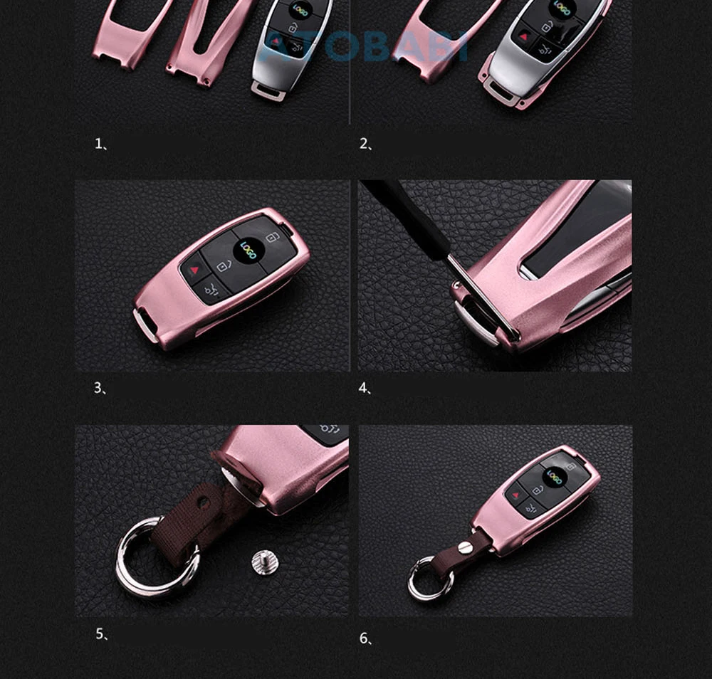 Алюминиевый сплав автомобильный ключ чехол для Mercedes Benz E Class сумка для ключей умный пульт дистанционного Fob крышка протектор рамка аксессуары