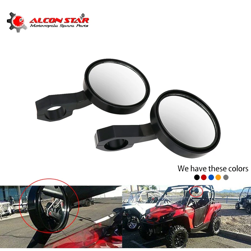 Alconstar UTV Adjustable Side Mirrors Rear View Mirrors Wide Mirror 1.