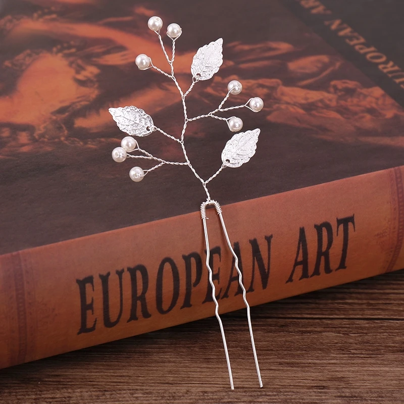 Bridal Hairpins Wedding Hair Accessories Tiara Pearl Rhinestone Flower Bridal Headpiece Wedding Hair Pins For Women Hair Jewelry Bridal Hairpins Wedding Hair Accessories Tiara Pearl Rhinestone Flower Bridal Headpiece Wedding Hair Pins For Women Hair Jewelry