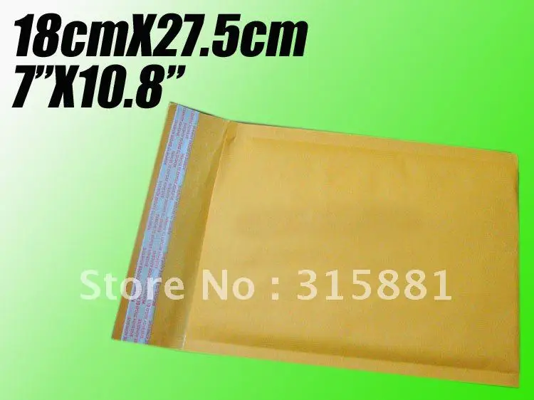 

Wholesale 7"X10.8" 18cmX27.5cm bubble envelope padded envelopes paper envelope bubble mailer bag 100pcs/lot