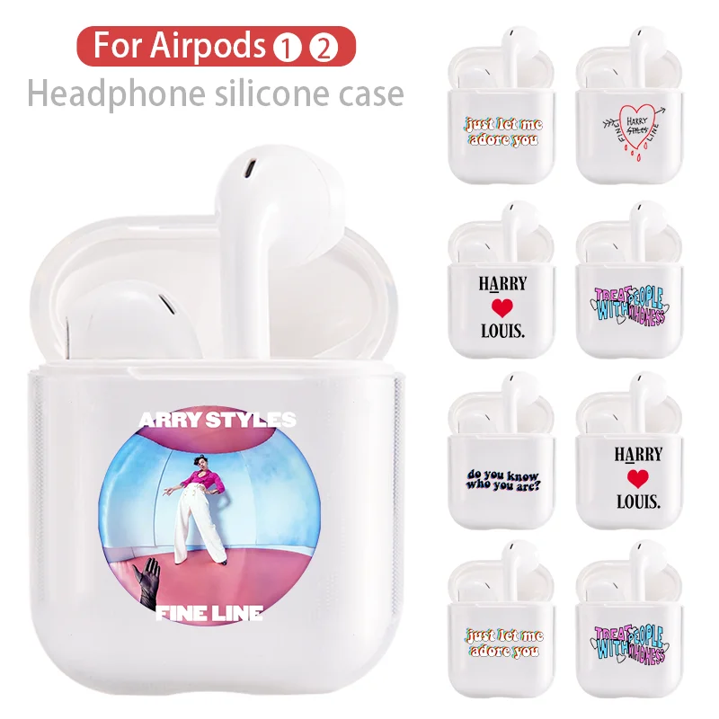 Чехол Harry Styles fine line для Airpods мягкий силиконовый защитный чехол конфетного цвета
