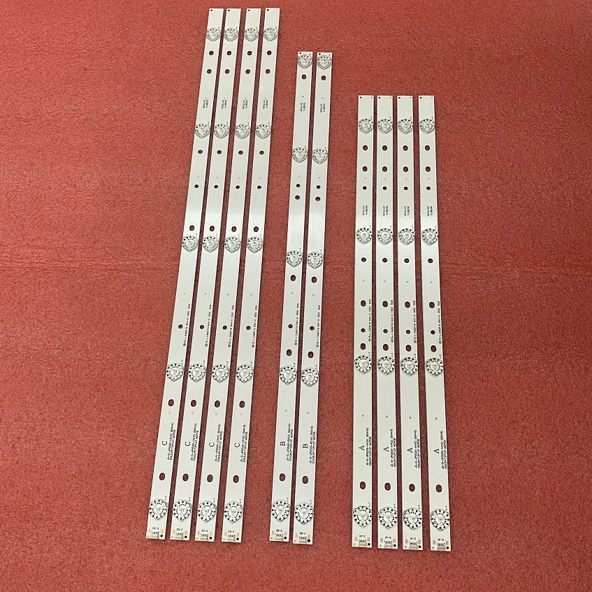 

5set=50pcs LED backlight strip for AKAI AKTV551 AKTV5512TS JS-D-JP5520-A41EC B51EC C51EC (60416) MS-L0956-L M R YS_LE469119