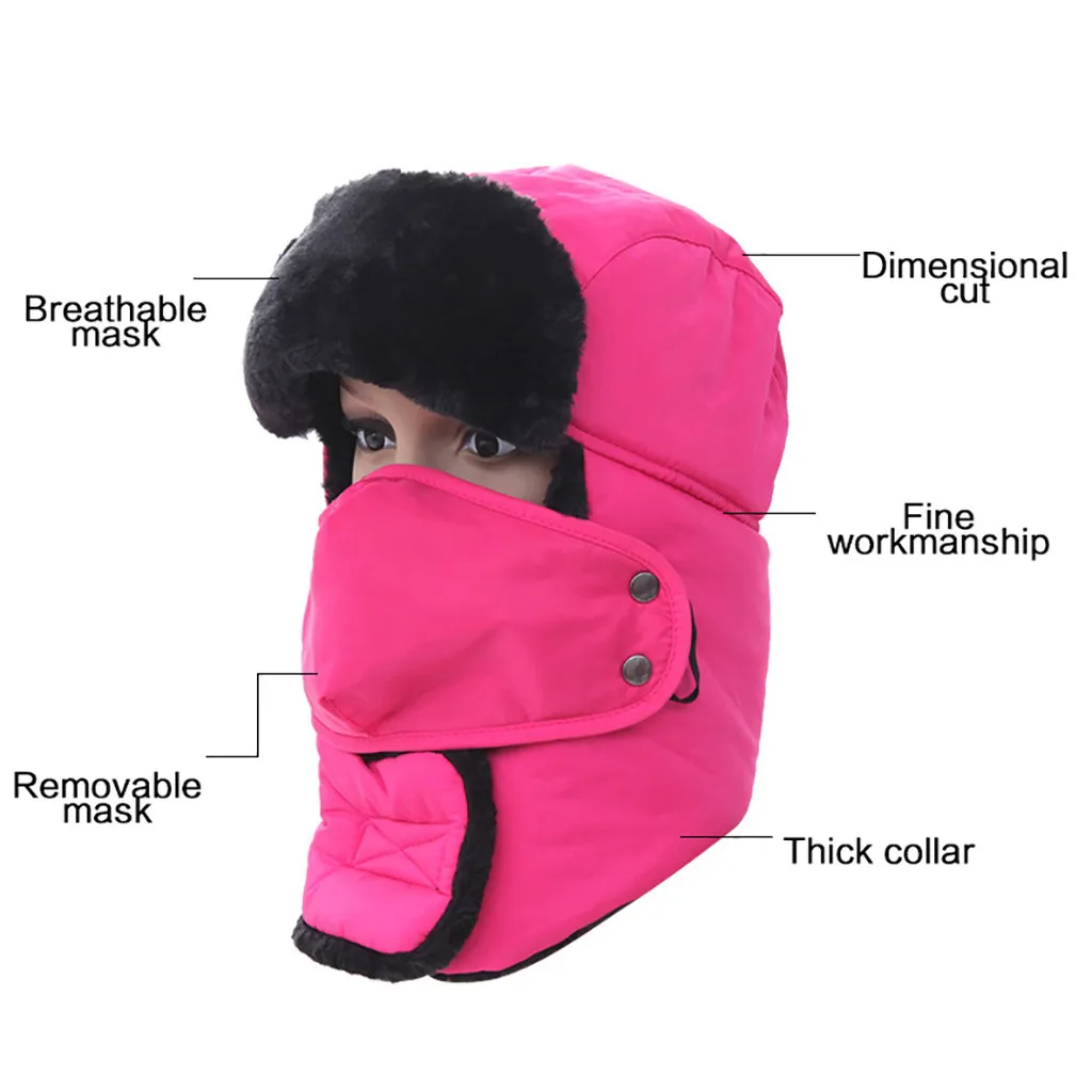 Лыжная маска с нагрудником, зимняя Балаклава, бархатная утолщенная маска для бега, плюшевая супер теплая комфортная маска для верховой езды