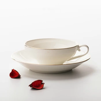 

Ceramics Coffee Cup Saucers Concise European Afternoon Tea Tea Set Bone China Cup Black Tea Cup Art Latte Coffee Cup Copo Teacup