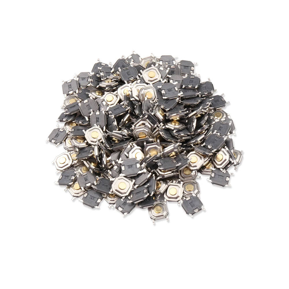 100PCS/LOT Micro Tact Switch Touch 4*4*1.5mm 4x4x1.5mm SMD Tactile Tact Push Button Micro Switch Momentary tactile push button switch
