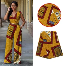 Настоящий воск настоящий гарантированный настоящий голландский воск 6 ярдов/лот хлопок настоящий воск высокого качества африканские тканевые с принтом