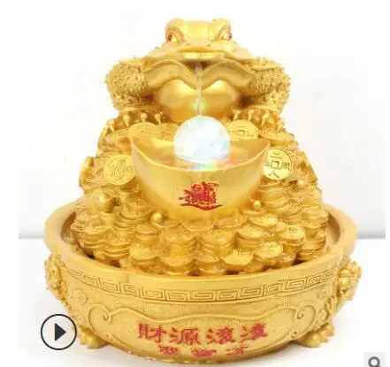 

Creative Jinchan Resin Handicraft Recruitment Jinbao Fountain Home Gift Arrangement Home Factory Direct Selling Coloured Resin H