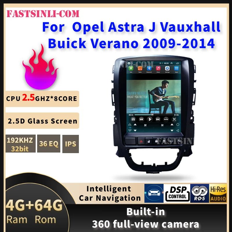 Поддержка эко Спорт Кнопка Android вертикальный экран GPS для Opel Astra J Vauxhall Buick Verano 2009 2014