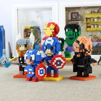 

Small Building Block Iron Man Thor Robert Bruce Banner Compatible Action Figure Toys Model Educational Toys for Children Kids