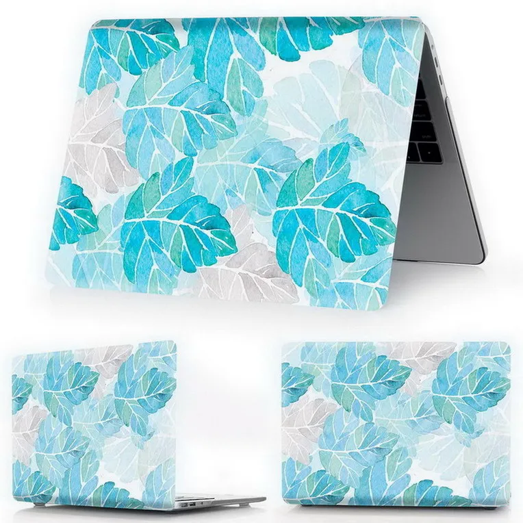 ye zi 9 Чехол для ноутбука MacBook Air 11 13 дюймов A1466 A1932 Pro 12 13 15 retina A1502 A1706 A1708 A1989 A2159 и листиком - Цвет: ye zi 9