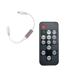 14 клавиш Мини DC 12V Led пульт управления диммер RF пульт дистанционного управления Одиночная цветная полоса освещения 3528 5050 Светодиодная лента