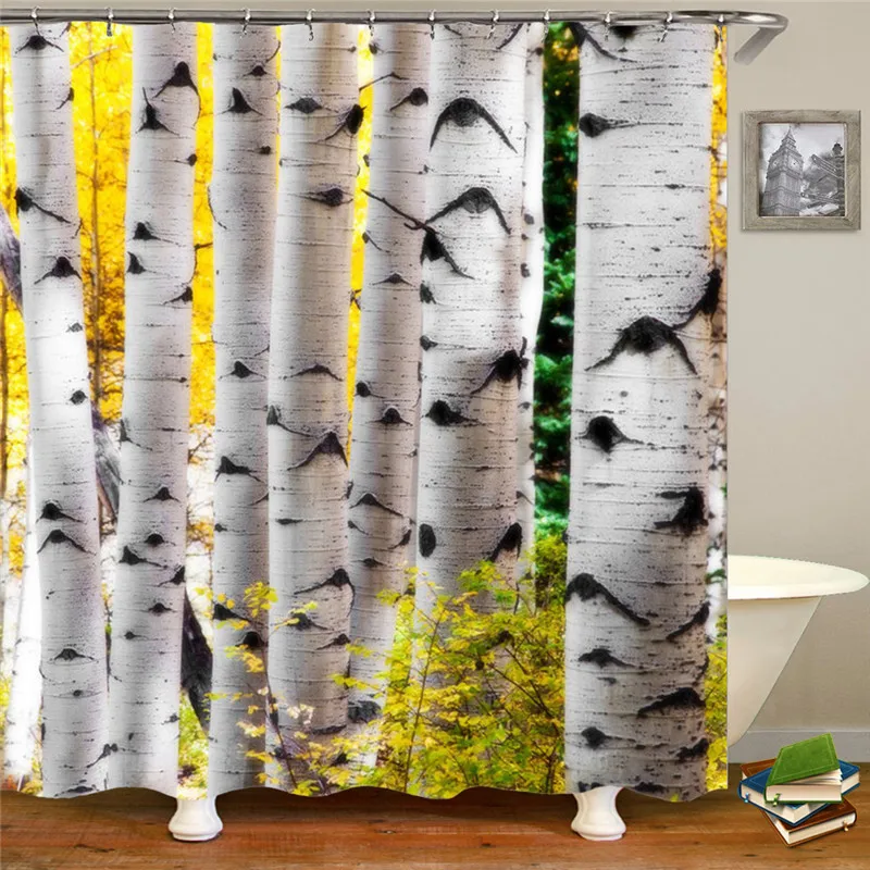 Animal printing plateau cattle 3d shower curtain waterproof polyester fabric washable bathroom shower curtain with hook
