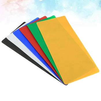 

6pcs Photographic Background Cloth Colored Background Plates Photography Backdrop Foldable Background Cloth