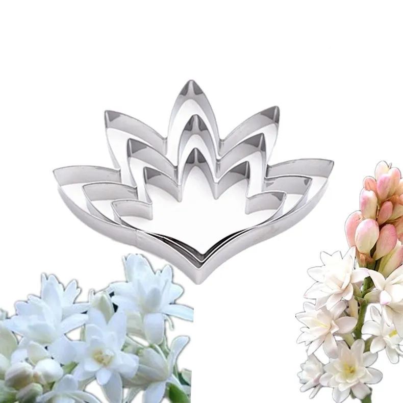 Набор из 3 предметов нержавеющей стали fondant sugar flower tuberose форма DIY Инструменты для