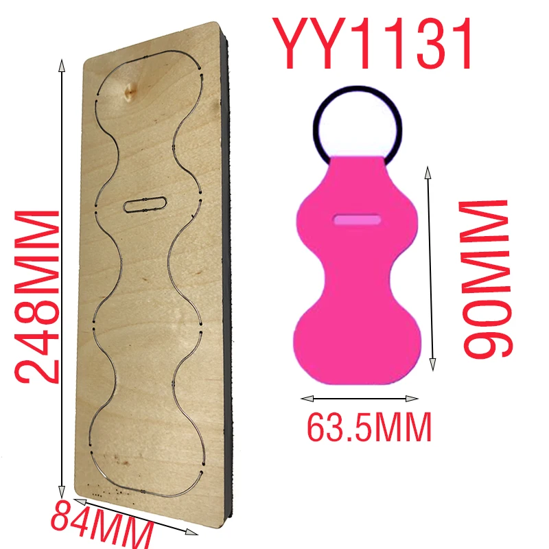

Wooden die cutting die key hanging knife die YY1131 is compatible with most manual die cutting