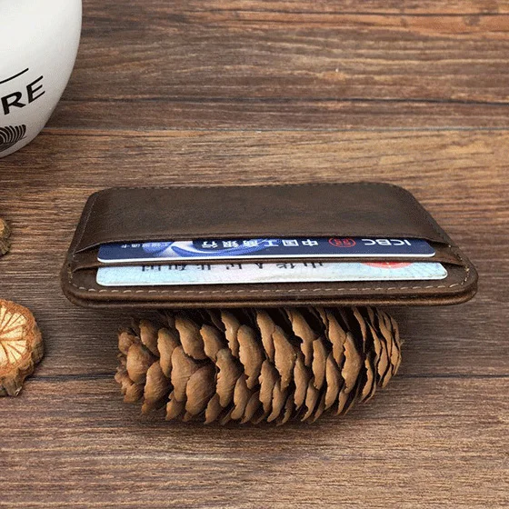 Men's Genuine Leather Credit Card Holder Case