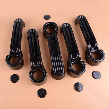 

CITALL ABS Carbon Fiber 4 Door Tailgate Handle Trim Cover Fit for Jeep Wrangler JK 2007-2011 2012 2013 2014 2015 2016 2017 2018