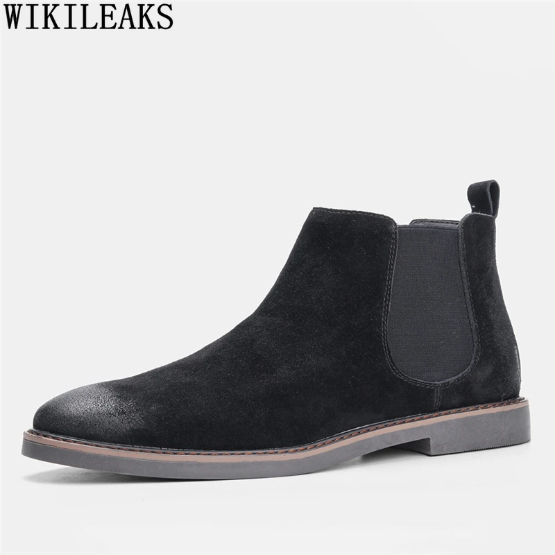 

Ankle Boots Men Black Men Casual Shoes Chelsea Boots Men Dress Shoes for Men 2024 Designer Boots for Men Male Zapatos De Hombre