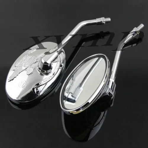 Мотоциклетное боковое зеркало заднего вида Хром орел Для Honda Steed Shadow 400 VT500 600 700 750