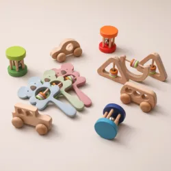 Ensemble de jouets molaires pour bébé, anneau de dentition, cloches à main, Koala, hochets pour nouveau né, jouet de poussette Montessori, jouets éducatifs pour enfants, cadeaux 
