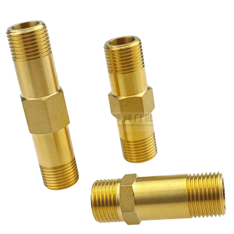 

Thickened and Lengthened 1 / 2 "3 / 4" Copper Male Thread Connector Solar Water Pump Connector Aquarium Accessories