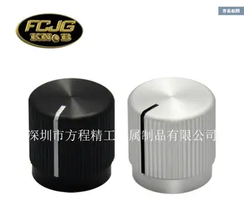 

4pcs aluminum knob Knurled 7 mark 15*15*6mm instrument machine audio amplifier amplifier decoder adjust volume knob