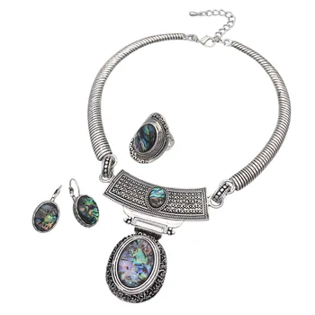 

1 Set Necklace Set Stylish Trendy Eardrop Fashionable Retro Dangler Necklace for Women