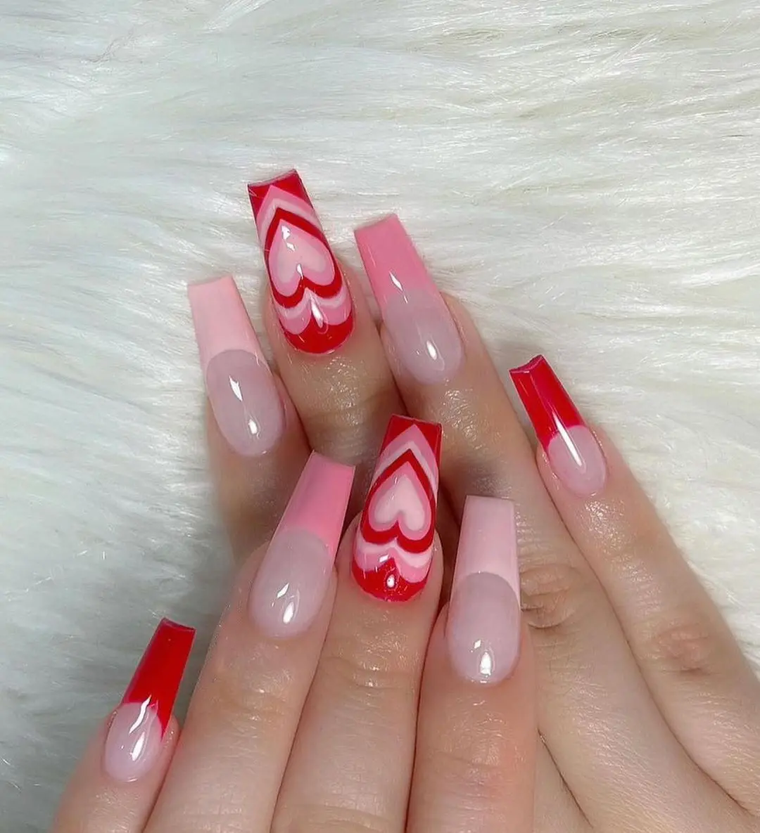 24pcs Box Artificial Full Cover False Nails With Glue Manicure Tool Wearable Nail Tips Press On Nails Coffin Fake Nails False Nails Aliexpress