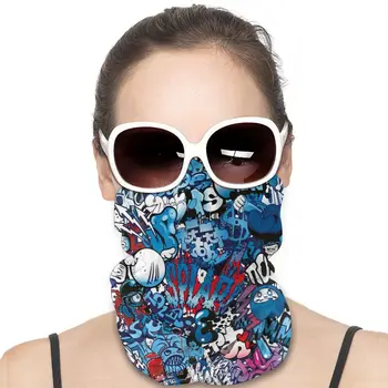 

Street Wall Graffiti Graphic Men's Womans Headwrap Neck Gaiter Reusable Windshield Sunscreen UV Dust Protection for Travel