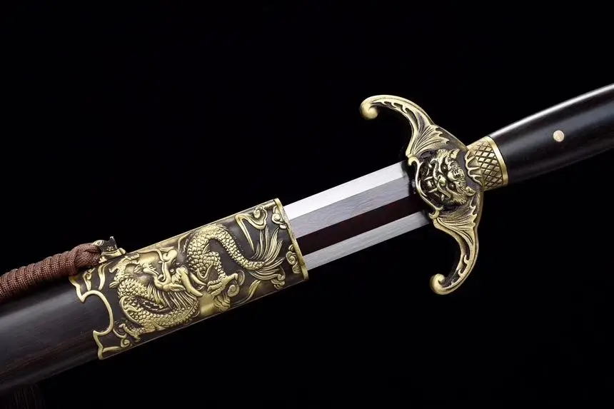 Super Chinese Wushu Sword Saber temper vein steel blade straight Sword Kung Fu Jian