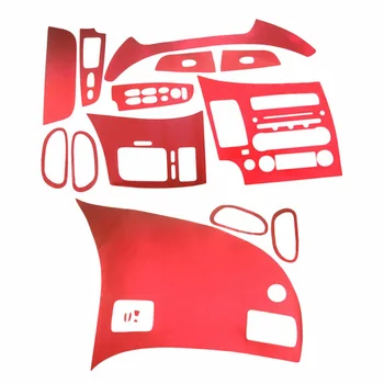 

Durable And Practical Red Interior Console Dashboard Panel Decor Sticker Decal For Honda Civic 2006-11