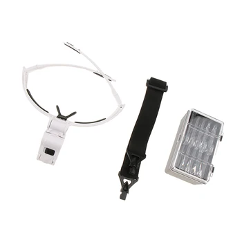 

Headband Mount Magnifier LED Illuminated Head Magnifying Jeweler's Loupe