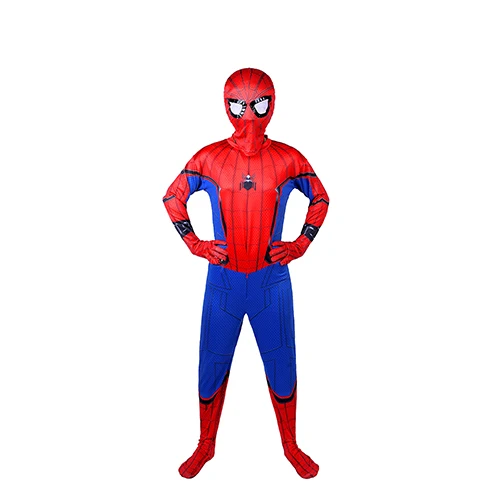 «Мстители», «Человек-паук» костюм «Человек-паук»; комбинезоны костюмы От 4 до 9 лет для детей «Человек-паук»; Карнавальная одежда с маской DLY522 - Цвет: 04
