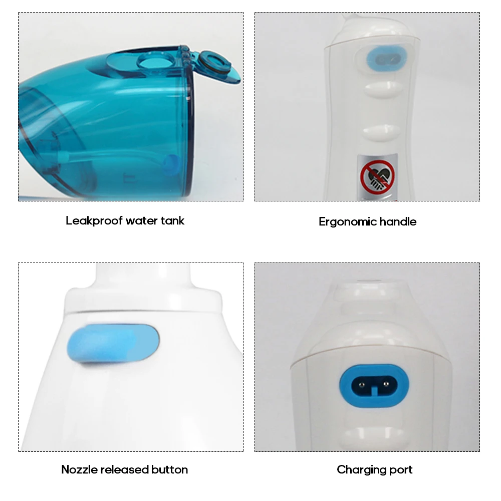 Портативный Электрический ирригатор для полости рта, водный Флоссер, USB Перезаряжаемый очиститель для зубов, средство для удаления полости рта, 180 мл, инструменты для чистки зубов