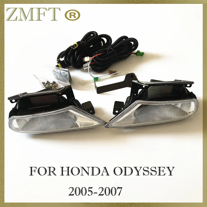 

1Set Car Front Bumper Fog Light Driving Lamp Assembly For Honda Odyssey 2005 2006 2007 With Switch Wiring Harness Kit