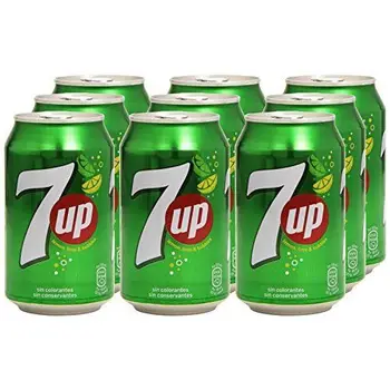 

7 UP - Bebida Refrescante, lata 33 cl (Pack de 9)