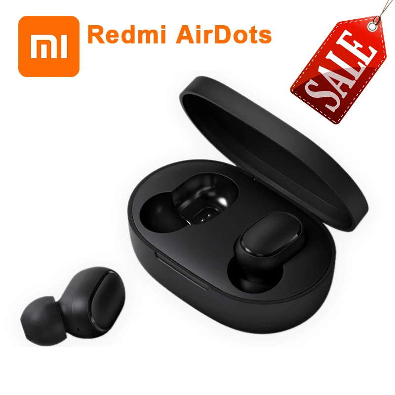 

Xiaomi Redmi Airdots wireless bluetooth stereo earphones TWS 5.0 Original xiaomi air Airdots pro earphones with microphone DSP