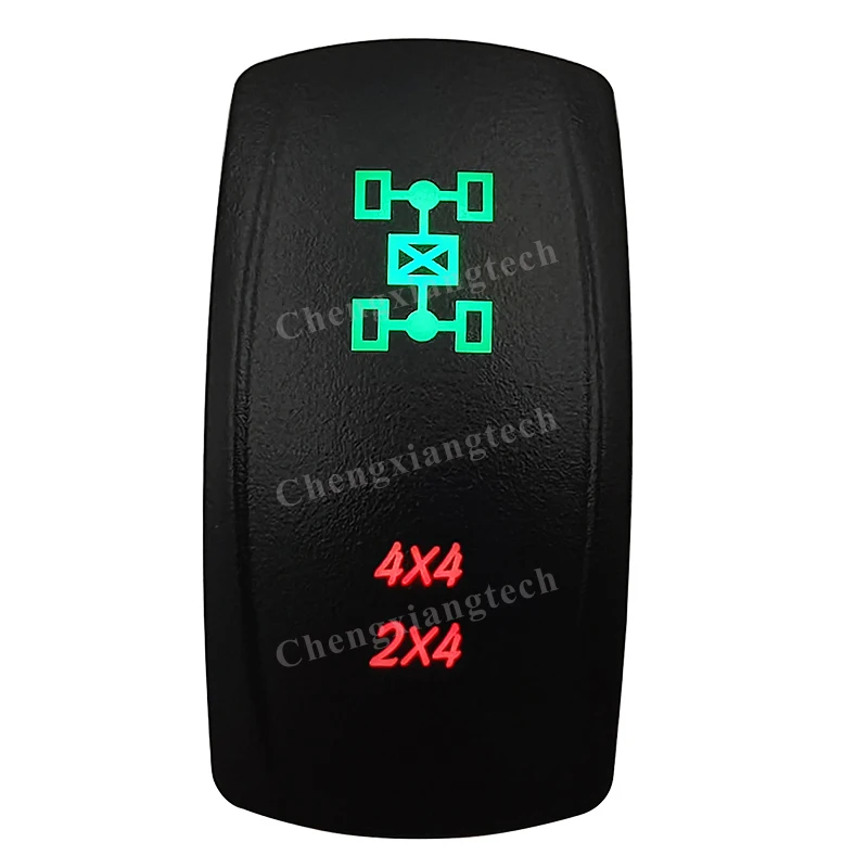 Interruttore A Bilanciere A Led Verde E Rosso 12V 4 X4/2 X4 5Pin Spst On Off Per Auto Da Barca Carling Arb Narva Rav4 Wd Hella Contura 4X4