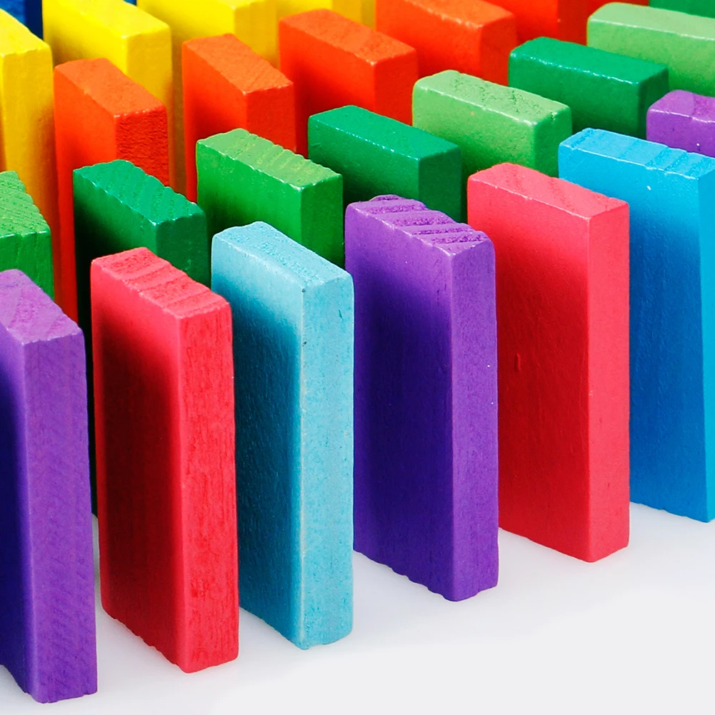 300 шт деревянные Цветные Кубики домино боа домино наборы игрушек Обучающие игры домино детские игрушки