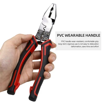 

Industrial Grade Wire Pliers Set Stripper Crimper Cutter Needle Nose Nipper Wire Stripping Crimping Multifunction Hand Tools