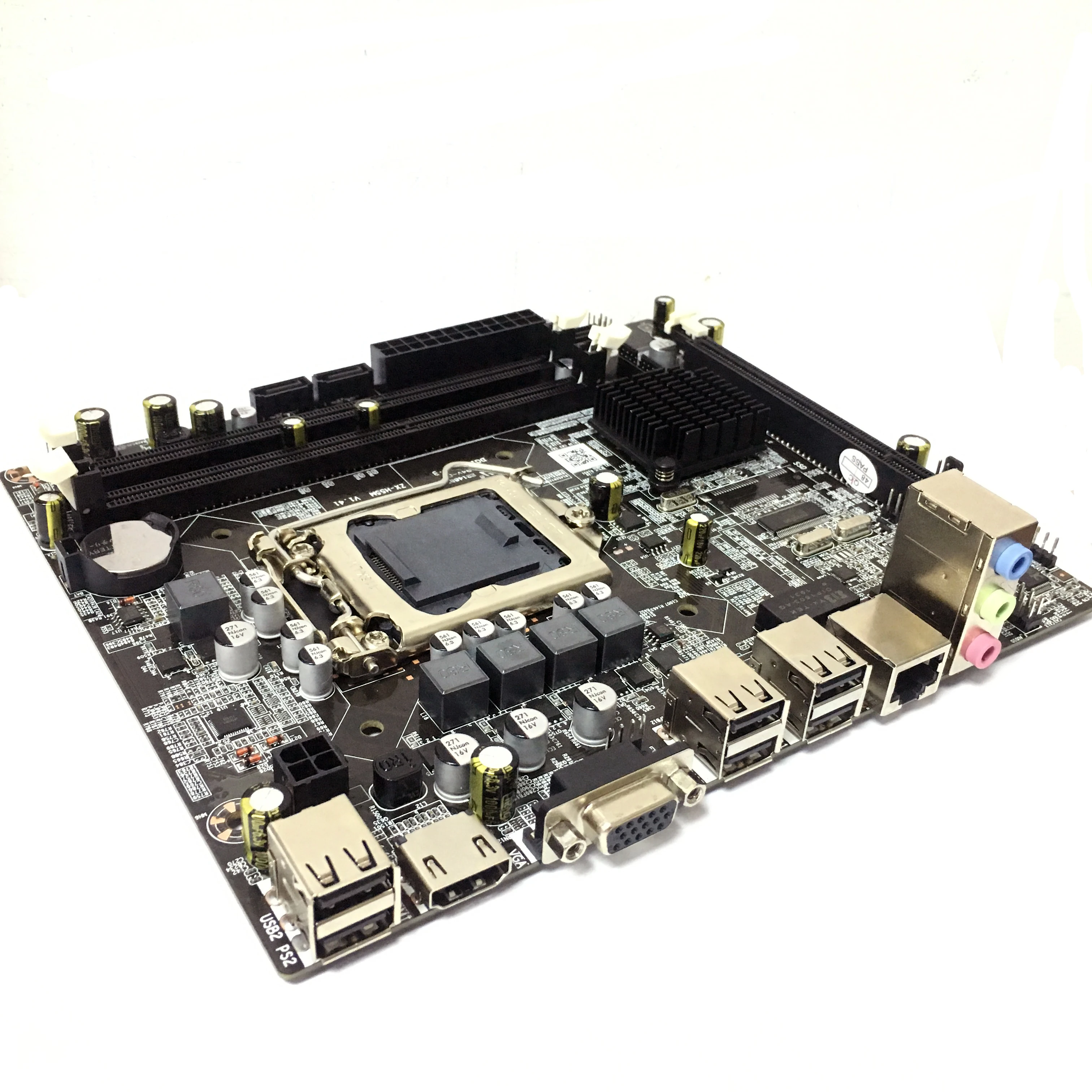 Pаспродажа Чипсет Intel H55 ПК LGA1156 настольный компьютер материнская плата DDR3 двойной USB 2,0 LGA 1156 материнская плата