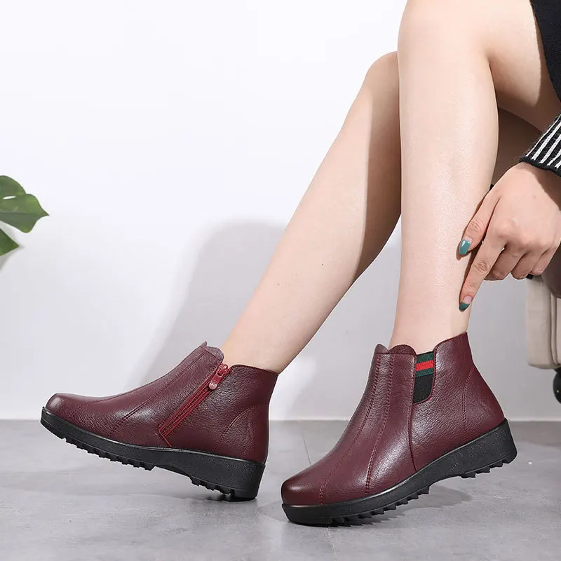 2021 Women's Winter Boots Ankle Warm Shoes New Brand Women's Ankle 2021 Boots High Quality Ladies Shoes Chunky Large Size