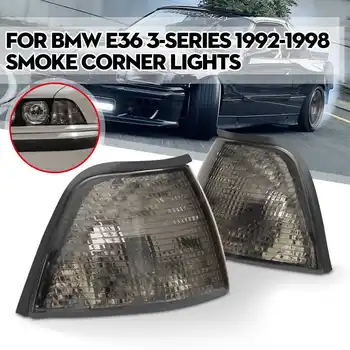 

Clear/Smoke Lens Car Front Corner Lamps Turn Signal Light Sidelights For BMW E36 3-Series 4DR 318ti 318i 328i 1992-1999