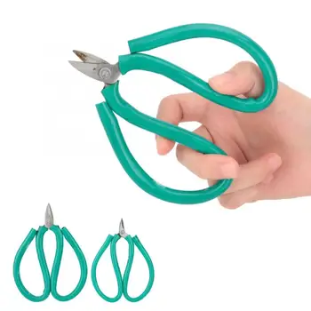 

2pcs Multi-Purpose Short Mouth Green Handle Special Steel Scissors Jewelry DIY Engraving Tools Cutting Pliers Blade Shears