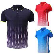 Мужская/Женская футболка для бадминтона с бесплатной печатью, спортивная одежда для бадминтона, футболка для настольного тенниса, теннисные футболки, AY102