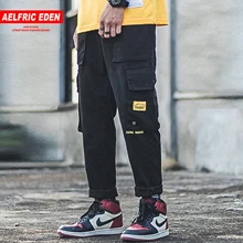 Aelfric Eden лоскутные брюки карго с большими карманами мужские осенние Харадзюку хип хоп Уличная Повседневная Джоггеры мужские шаровары